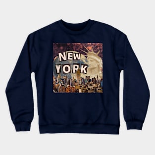 Surreal New York City Collage Crewneck Sweatshirt